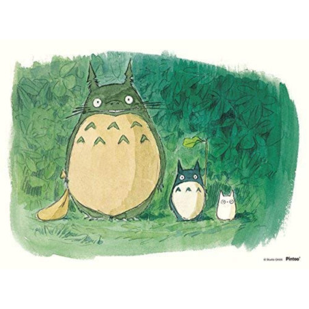 Rompecabezas - Rompecabezas de 150 piezas y soporte «El bosque de Totoro» - Mi vecino Totoro