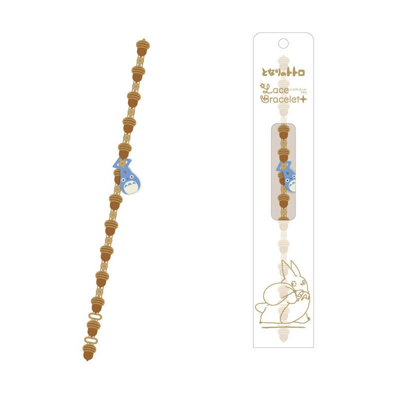 Joyería - Pulsera bordada de Totoro azul avellana - Mi vecino Totoro