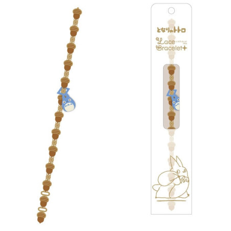 Joyería - Pulsera bordada de Totoro azul avellana - Mi vecino Totoro
