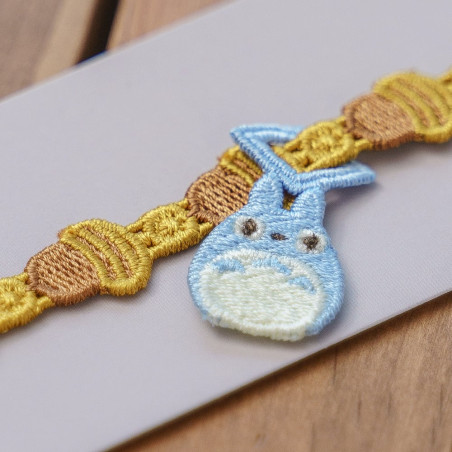 Joyería - Pulsera bordada de Totoro azul avellana - Mi vecino Totoro