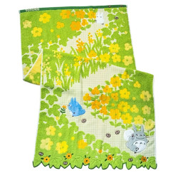 Ropa de hogar - Pañuelo con flores amarillas, 60 x 120 cm - Mi vecino Totoro