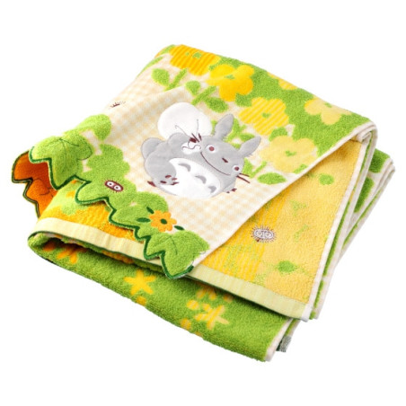 Ropa de hogar - Pañuelo con flores amarillas, 60 x 120 cm - Mi vecino Totoro