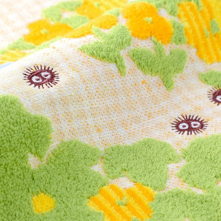 Ropa de hogar - Pañuelo con flores amarillas, 60 x 120 cm - Mi vecino Totoro