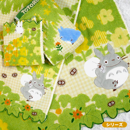 Ropa de hogar - Pañuelo con flores amarillas, 60 x 120 cm - Mi vecino Totoro