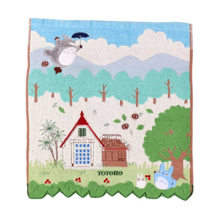 Ropa de hogar - Mini toalla «Totoro en el cielo», 34 x 36 cm - Mi vecino Totoro
