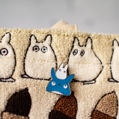 Pins - Pins de Totoro en azul y blanco: primer plano – Mi vecino Totoro