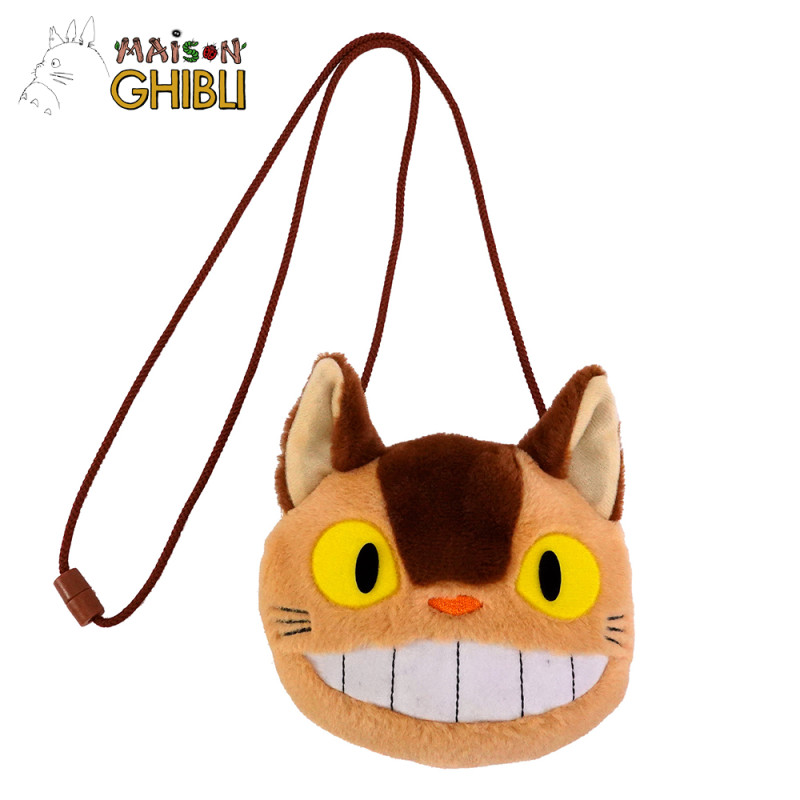Plush Strap - Catbus plush pouch with strings - My Neighbor Totoro