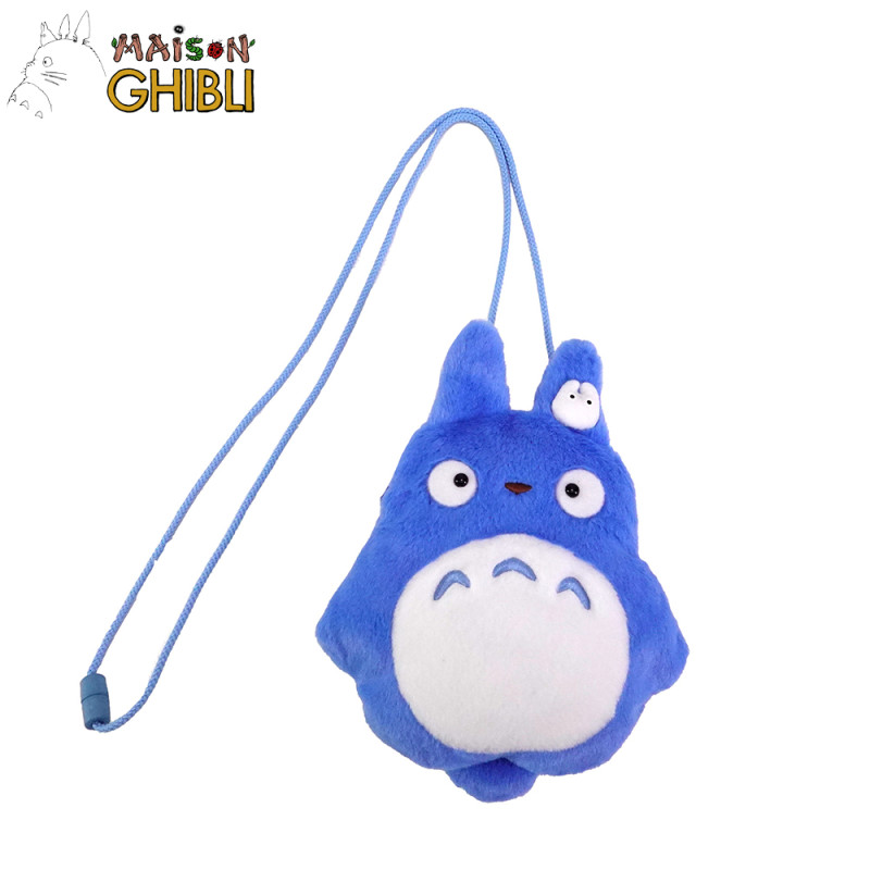 Strap Peluche - Sacoche peluche à cordon Totoro Bleu - Mon Voisin Totoro