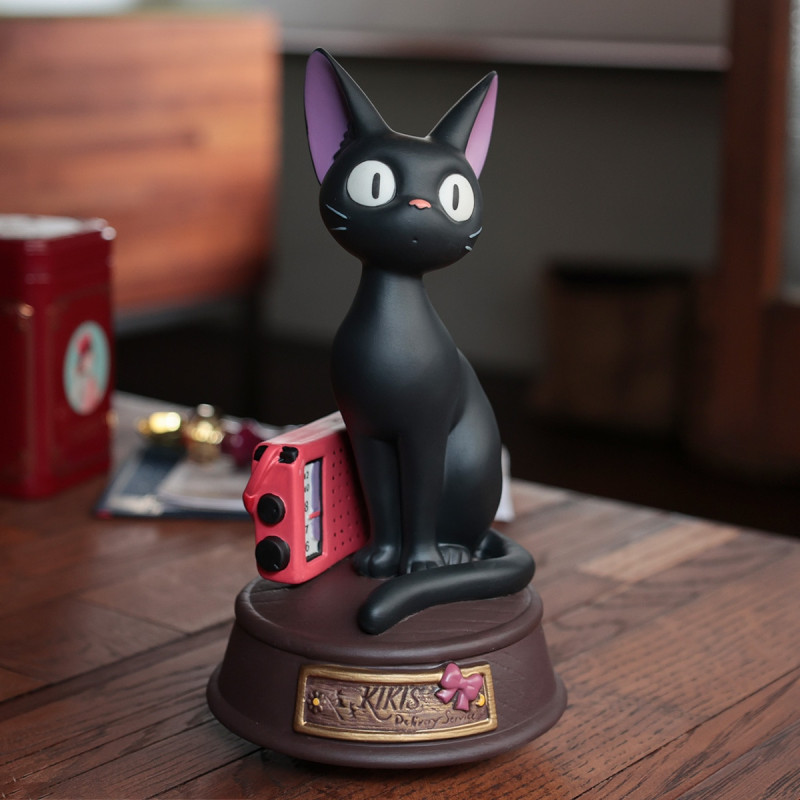 Cajas de música - Estatua musical grande de Jiji - Nicky, la aprendiz de bruja