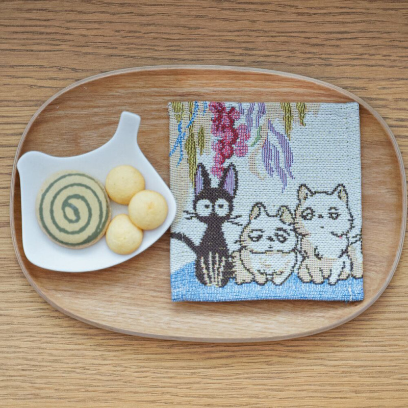 Cuisine et vaisselle - Set de 4 sous-verre brodés - Kiki la petite sorcière