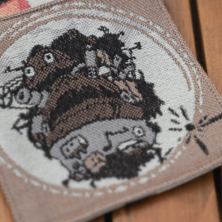 Cocina y vajilla - Juego de 4 posavasos bordados - El castillo ambulante