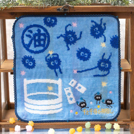 Household linen - Mini Towel Soot Sprites 25x25 cm - Spirited Away