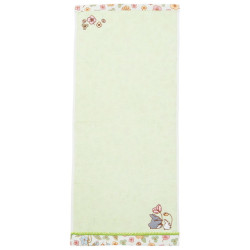 Ropa de hogar - Toalla de Totoro con ribete floral, 34 x 80 cm - Mi vecino Totoro