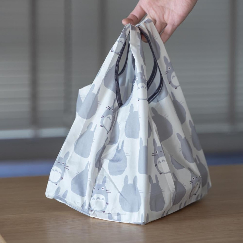 Sacs - Sac pliable Silhouette Totoro Gris 33x20 cm - Mon voisin Totoro
