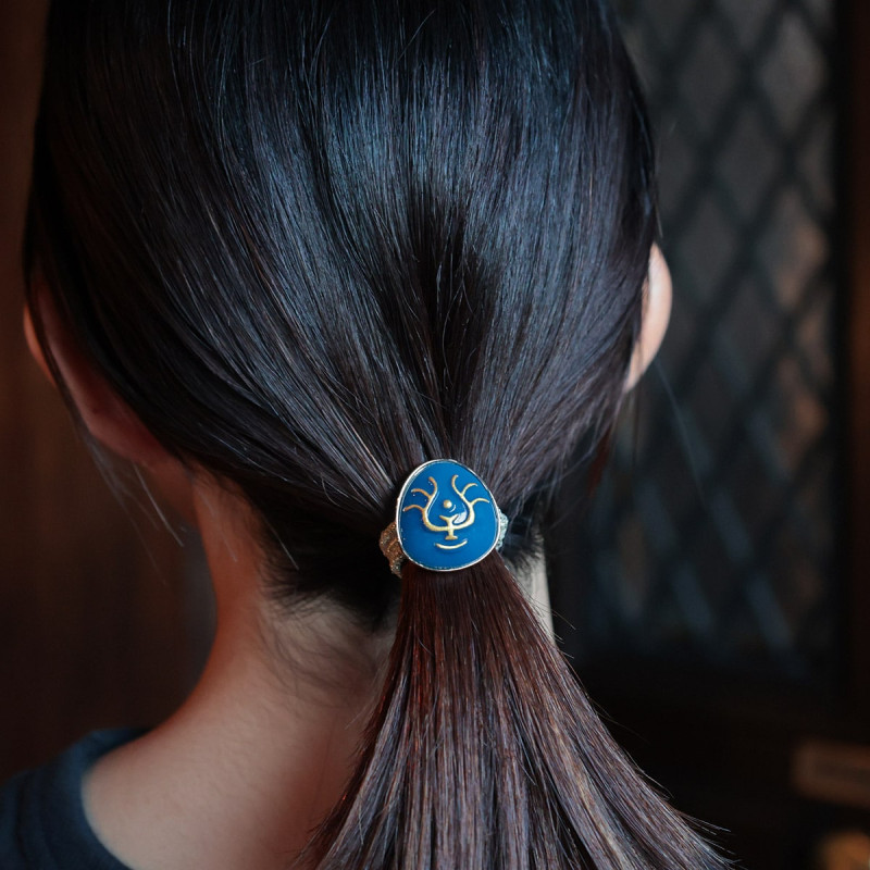 Accesorios - Goma elástica para el pelo con cristal Volucite - El castillo en el cielo