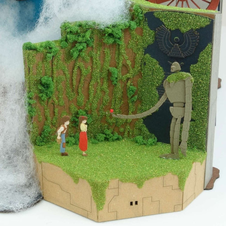 Teatros de papel - Diorama de papel de Laputa - El castillo en el cielo