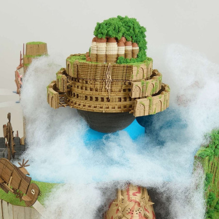 Teatros de papel - Diorama de papel de Laputa - El castillo en el cielo