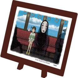 Jigsaw Puzzles - Puzzle 150P & easel Chihiro & No Face on the train - Spirited Away