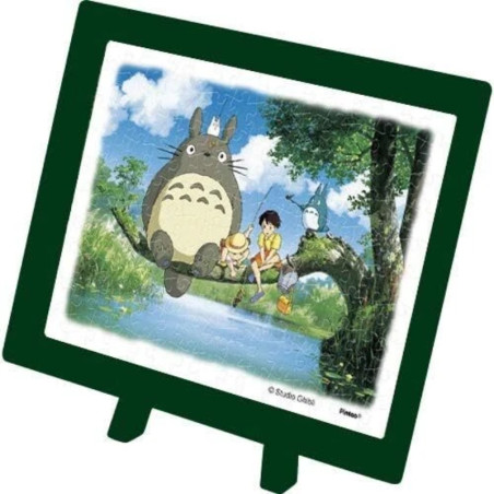Jigsaw Puzzles - Puzzle 150P & easel Totoro Fishing - My Neighbor Totoro