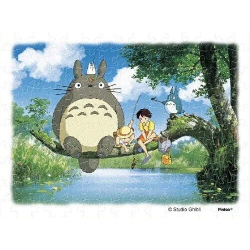 Rompecabezas - Rompecabezas de 150 piezas y caballete de Totoro en color melocotón - Mi vecino Totoro