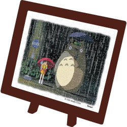 Rompecabezas - Rompecabezas de 150 piezas y soporte «Parada de autobús» - Mi vecino Totoro