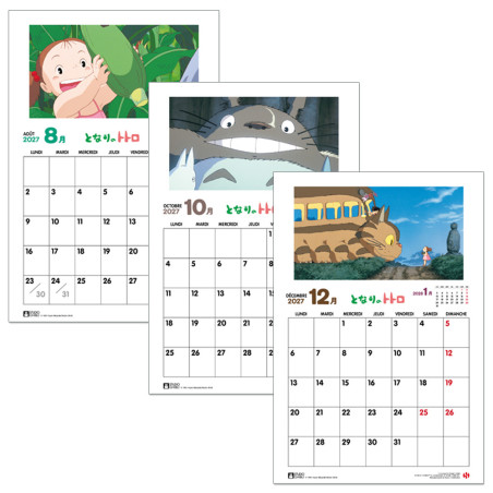 Schedule diaries and Calendars - Totoro 2027 Calendar - French version