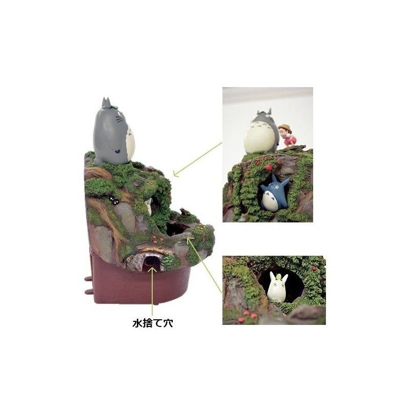 Décoration - Diorama Totoro & Mei Jouent Dans La Rivière - Mon Voisin Totoro