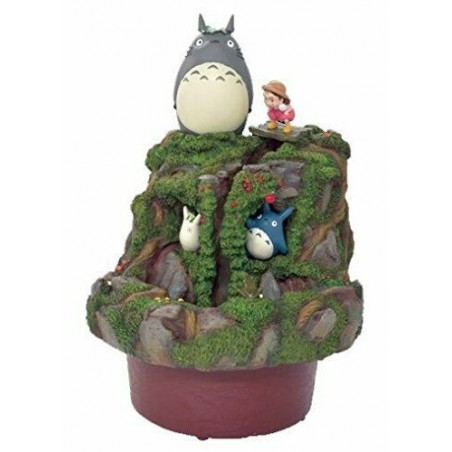 Décoration - Diorama Totoro & Mei Jouent Dans La Rivière - Mon Voisin Totoro