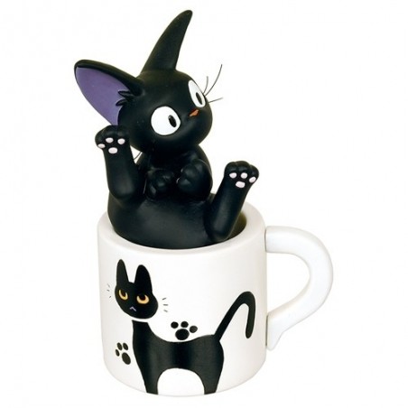 Décoration - Soliflore Jiji dans sa tasse - Kiki la petite sorcière