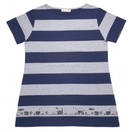 Outfits - STRIPED TUNIC TOP KIKI KORIKO TOWN BLACK×WHITE - KIKI'S DELIVERY SERVICE