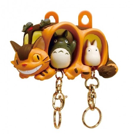 Keychains - KEY HOLDER CAT BUS ET TOTORO - MY NEIGHBOR TOTORO