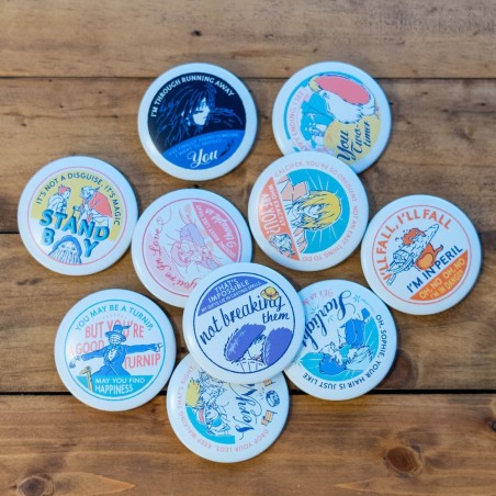 Chapas - Colección de insignias El castillo ambulante 10 uds - El castillo ambulante